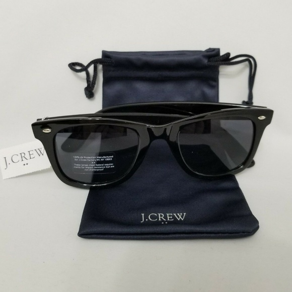 J. Crew Accessories J Crew Mens Wayfarer Black Plastic Sunglasses